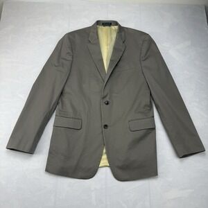 Tommy Hilfiger Men's 42L Olive Gray Cotton Stretch Sport Coat Blazer